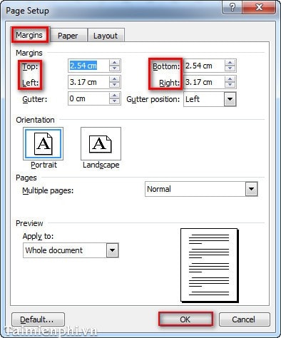 Trình tự theo các bước học đánh văn bản trên Word