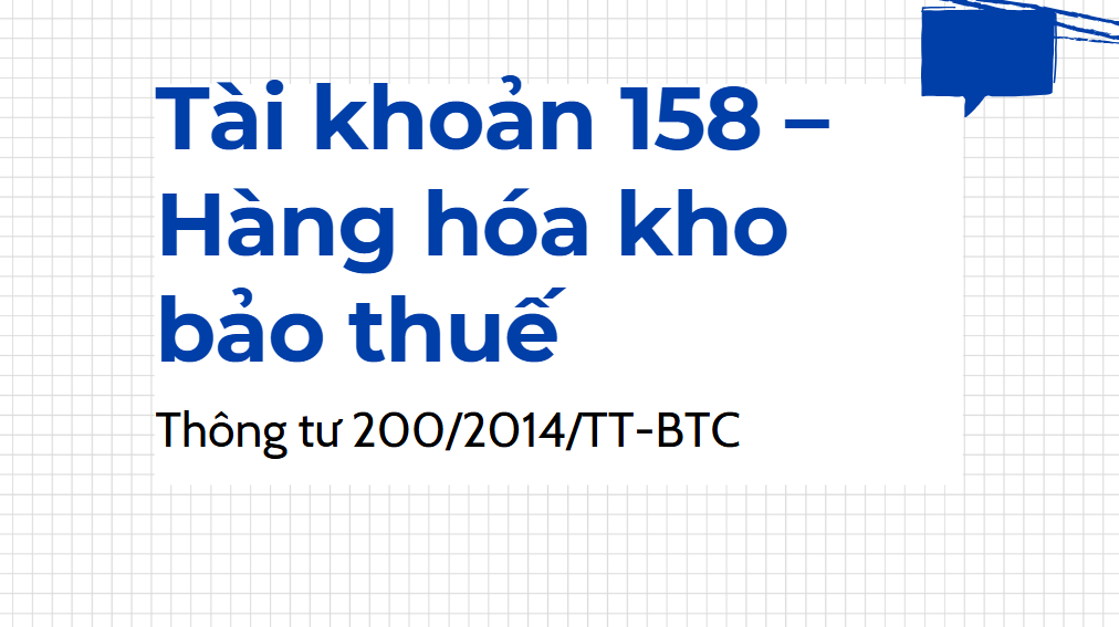 Tài khoản 158